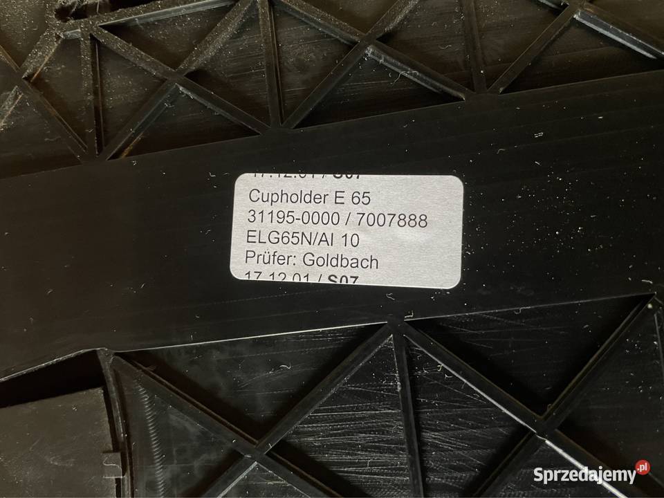 Uchwyt na kubki cupholder 7007888 bmw 7 e65 e66 Szczecin sprzedam