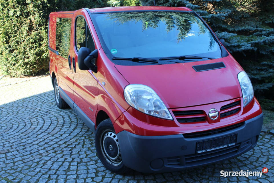 Renault Trafic DCi 115 Dubel kabina 6 osobowy II czerwony Lubań