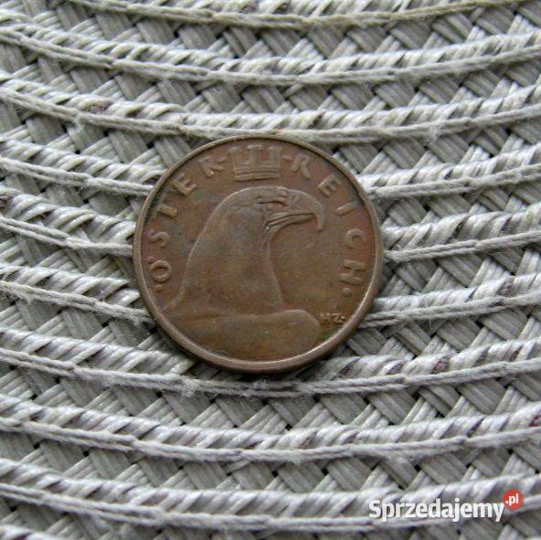 Austria 1 Grosz 1929r Numizmatyka wielkopolskie Kalisz