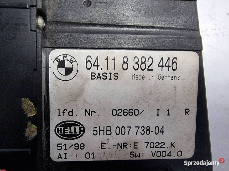 WYŚWIETLACZ PANEL BMW E 46 LIFT 64118382446