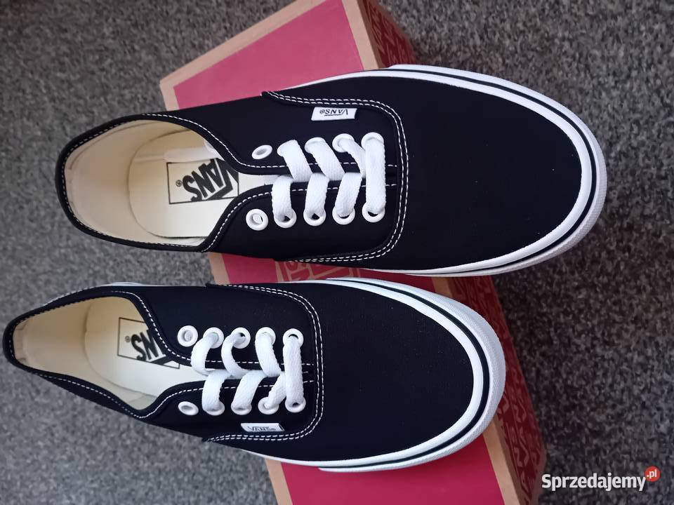 Nowe oryginalne czarne trampki VANS Authentic pomorskie Malbork
