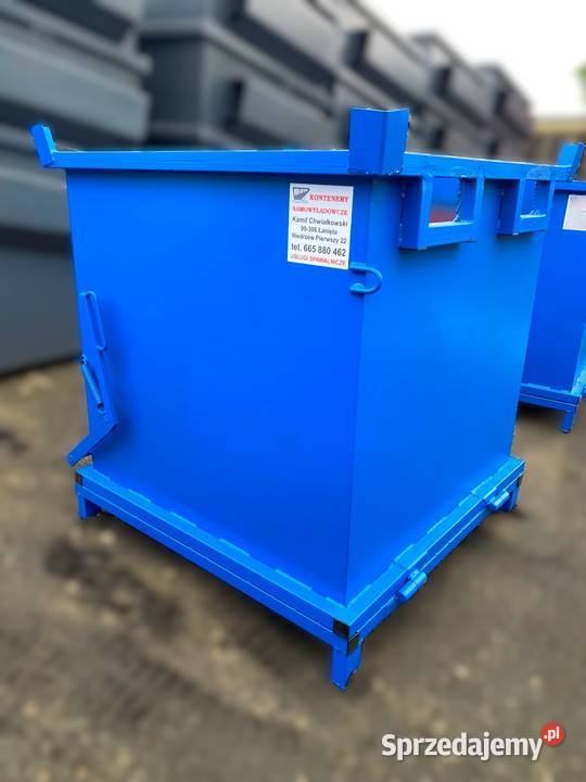 Kontener z otwieranym dnem 1 m3 kontener Niedrzew Pierwszy sprzedam