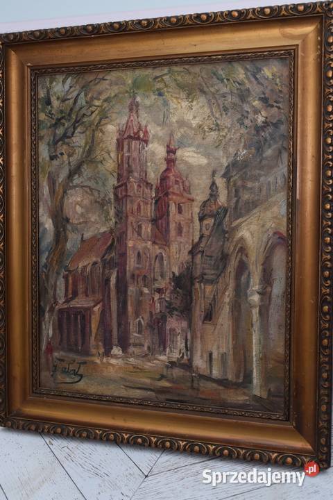 J Fałat Kościół Mariacki Widok Kraków Polski