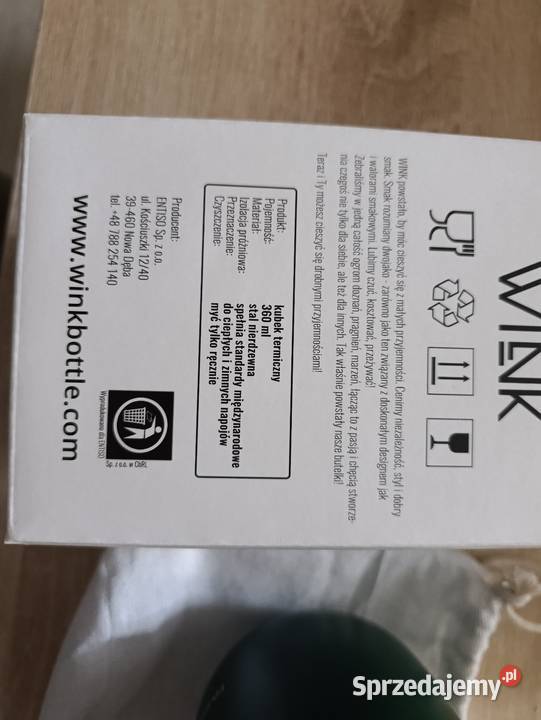 Kubek termiczny 350 ml ciemna zieleń Kwidzyn