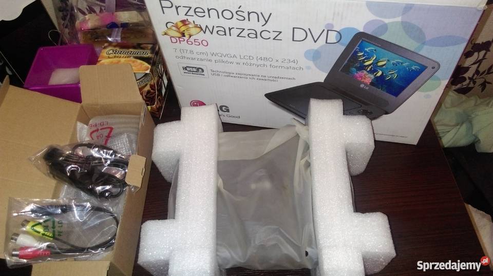 Przenosny otwarzacz dvd model DP650 LG 7 WQVGA LG Szczecin