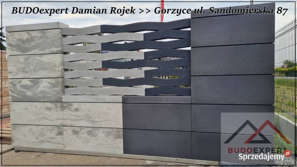 Nowoczesny bloczek na ogrodzenie Joniec ROMA Stalowa Wola