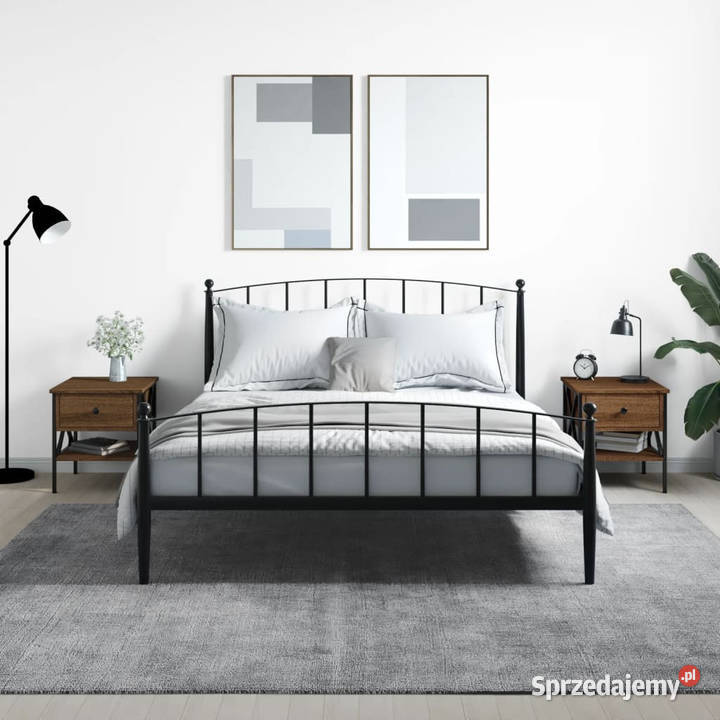 Stoliki nocne 2 brązowy dąb 40x42x45 WM825962 sprzedam