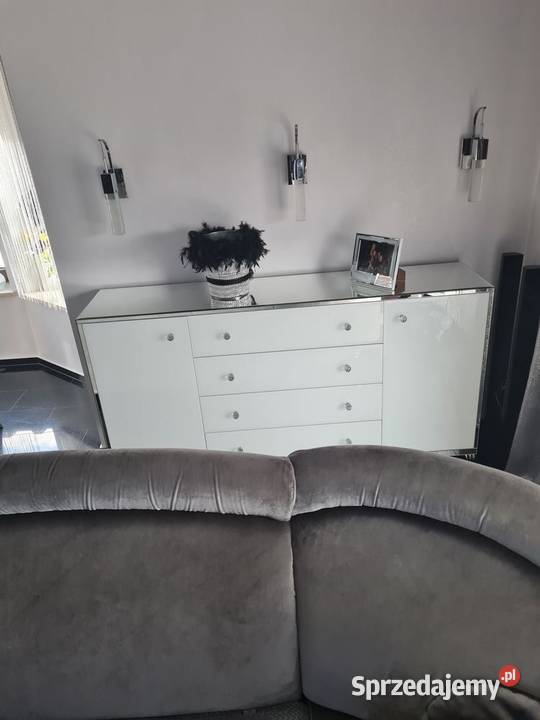 Komoda lustrzana z lustra glamour noga Ludwik Meble wielkopolskie Kępno