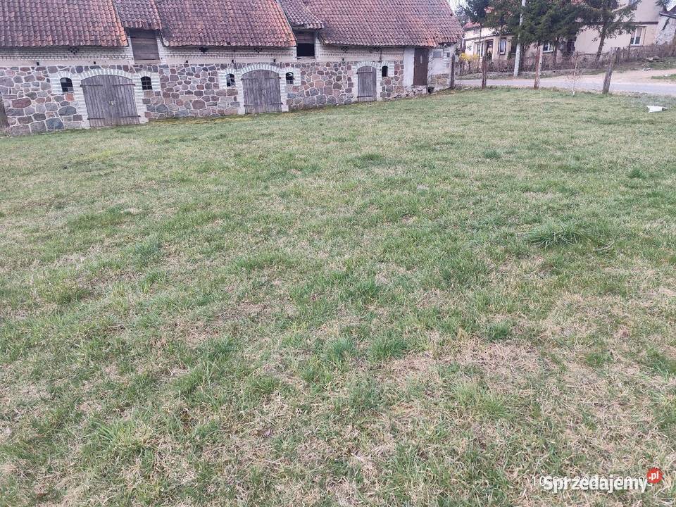 Działka budowlana z budynkiem stawem Danowo