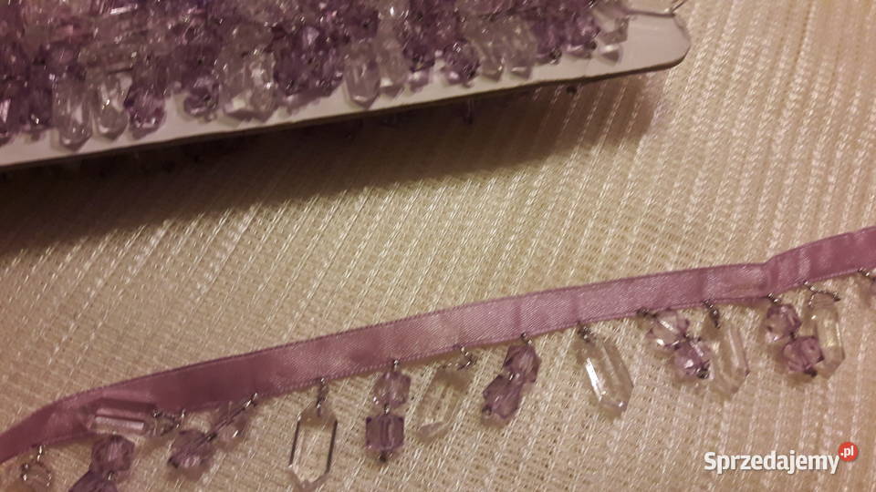 Taśma atłasowa z koralikami do wielokolorowy mazowieckie Radom