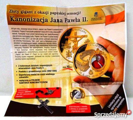 Zestaw Komunia Papież Jan Paweł II Pius Leo Sosnowiec