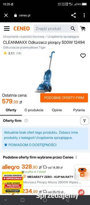 Odkurzacz piorący stan idealny Radom