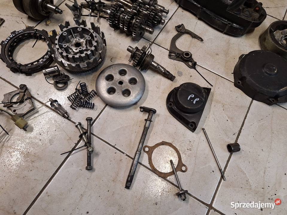 Yamaha DT 125 MX silnik części wał kapa cylinder