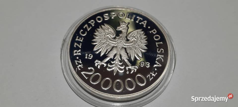 MONETA Polska 200 000 złotych 1993 mazowieckie Warszawa