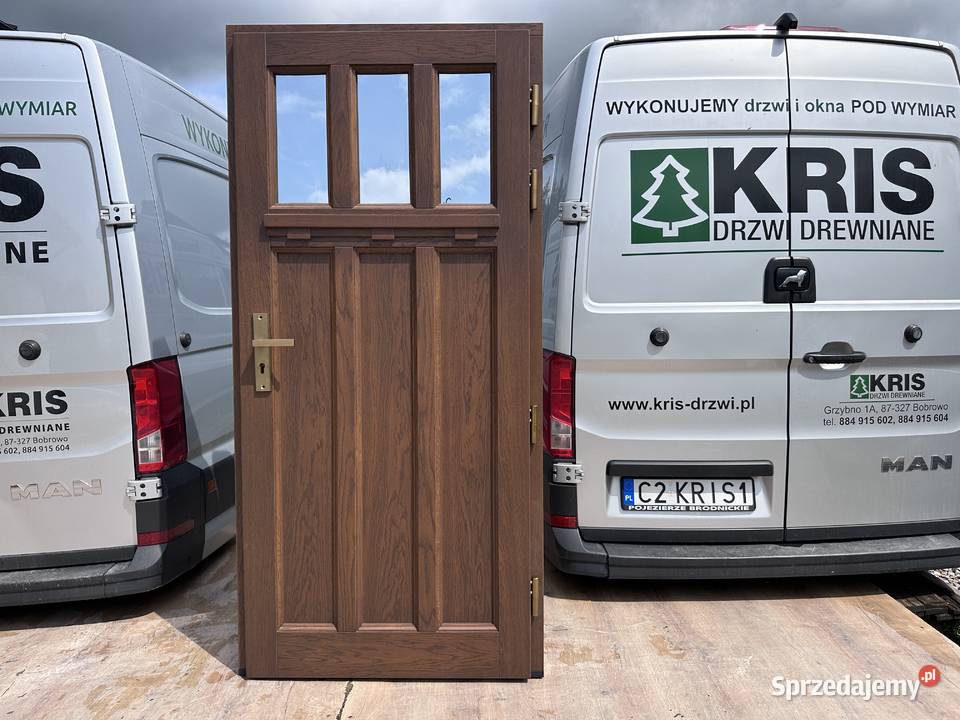 Drzwi zewnętrzne RĘKI drewniane WINCHESTER Drzwi zewnętrzne Gliwice