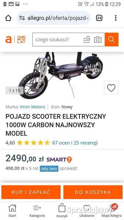 Hulajnoga elektryczna Rok produkcji 2022