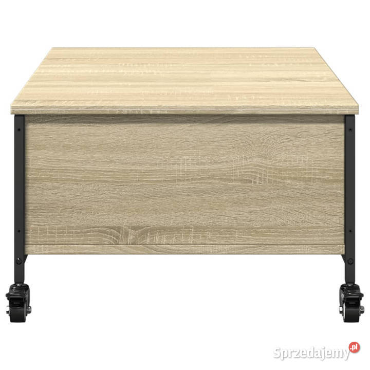 Stolik kawowy na kółkach dąb sonoma 91x55x34 Stoły Warszawa