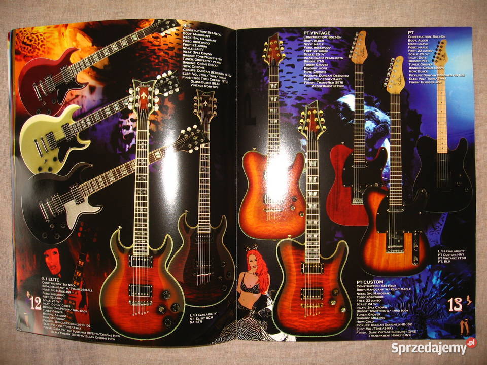 Schecter Guitar Research 2004 guitar catalog Kępice
