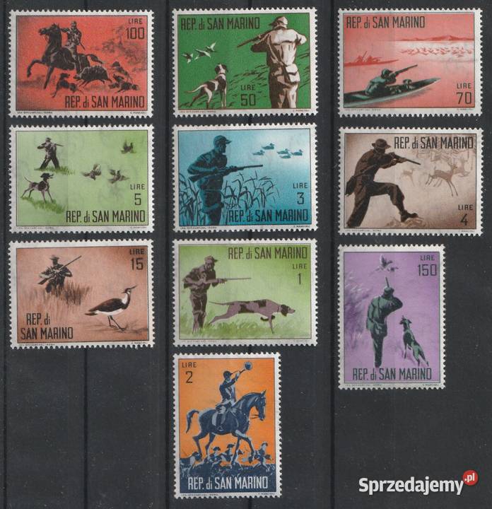 SAN MARINO POLOWANIE 1962 CZYSTE Łódź sprzedam