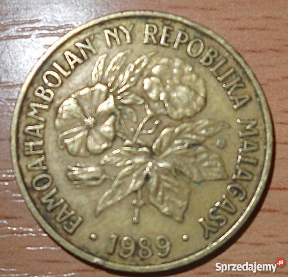 MADAGASKAR20 FRANCS ARIARY1989 r FAO mazowieckie Legionowo