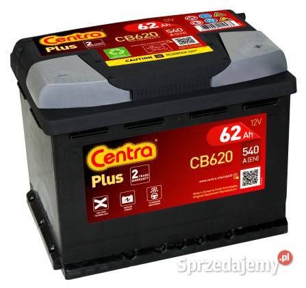 Akumulator Centra Plus CB620 62Ah 540A P osobowe Olsztyn