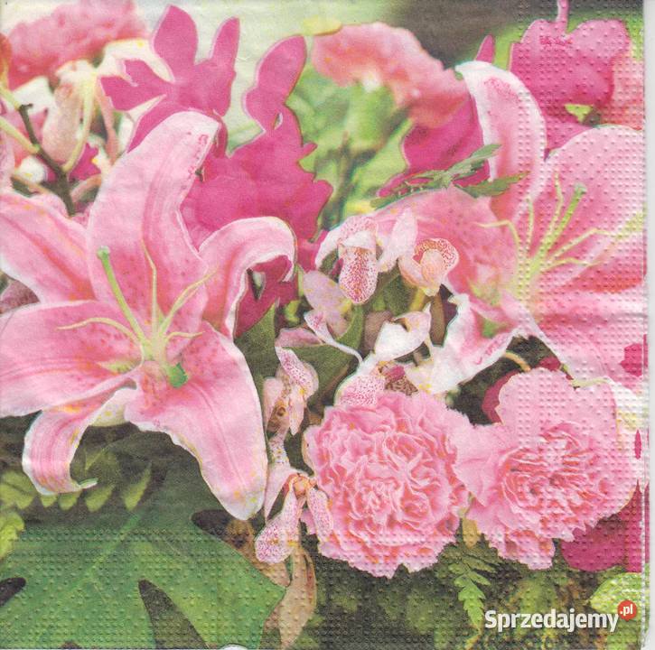 Dekupaż serwetki róża kwiaty słoneczniki lato świętokrzyskie