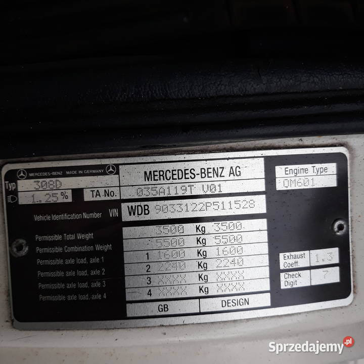 Sprzedam Mercedes Benz Sprinter 308D Wywrotka