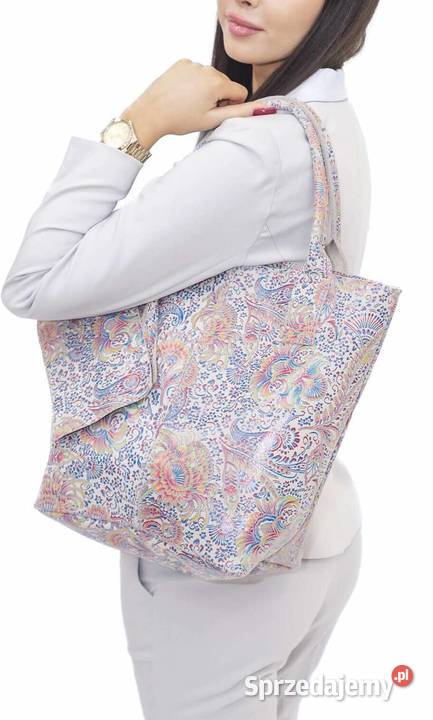 Torebka shopper ornament 6 kolorów Laura Biaggi