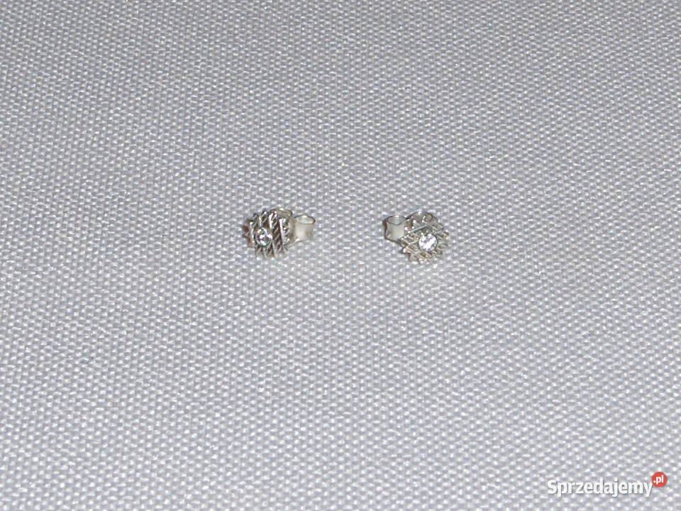 WKruk Srebrne kolczyki dziecięce Kwiatki Kolczyki