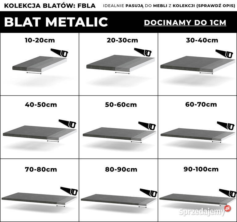 Blat Kuchenny Laminowany Trwały Blande Metalic Elbląg