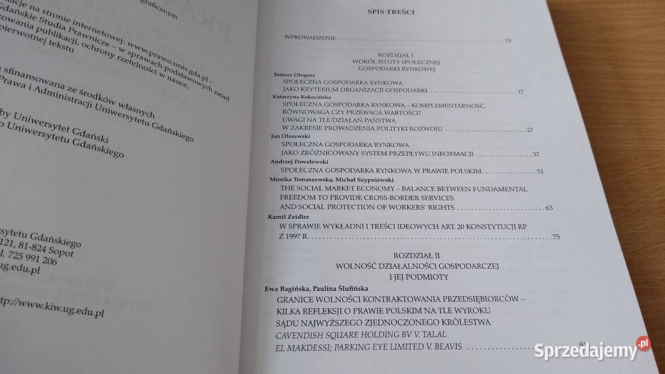 GDAŃSKIE STUDIA PRAWNICZE 37 2017 Społeczna Książki naukowe i popularnonaukowe