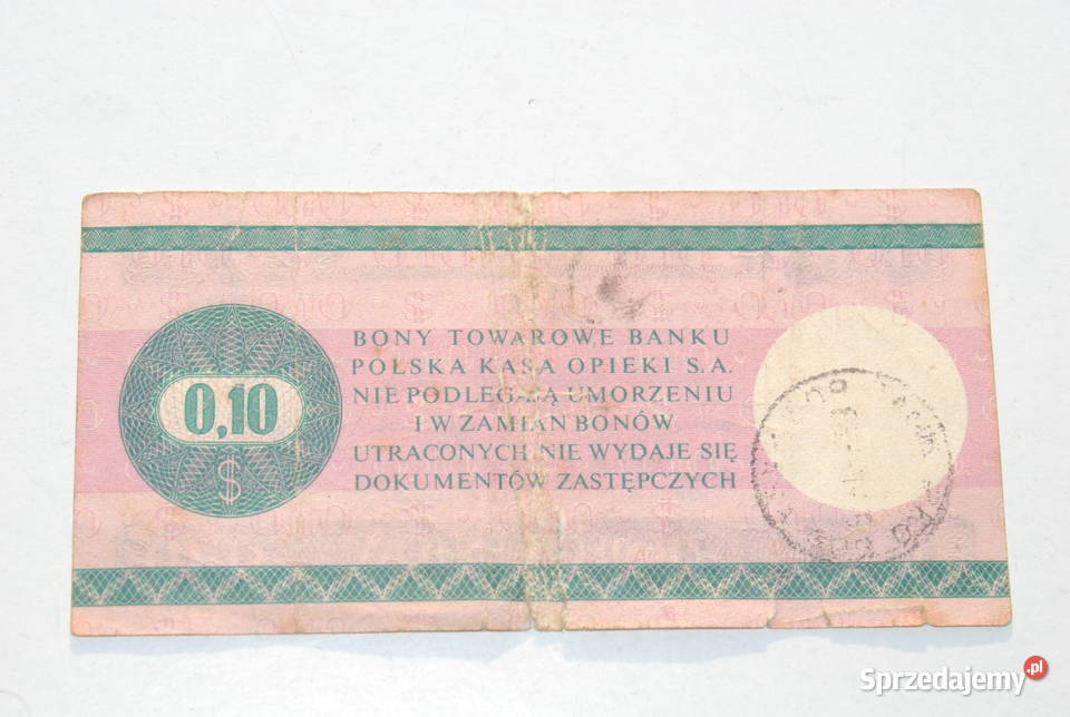 Stary Bon Towarowy Pko 010 Dolar Pewex 1979 Cieszyn