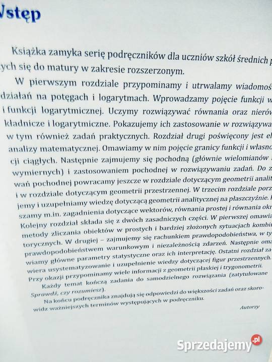 Matematyka Pazdro 3 rozszerzenie podręcznik Warszawa