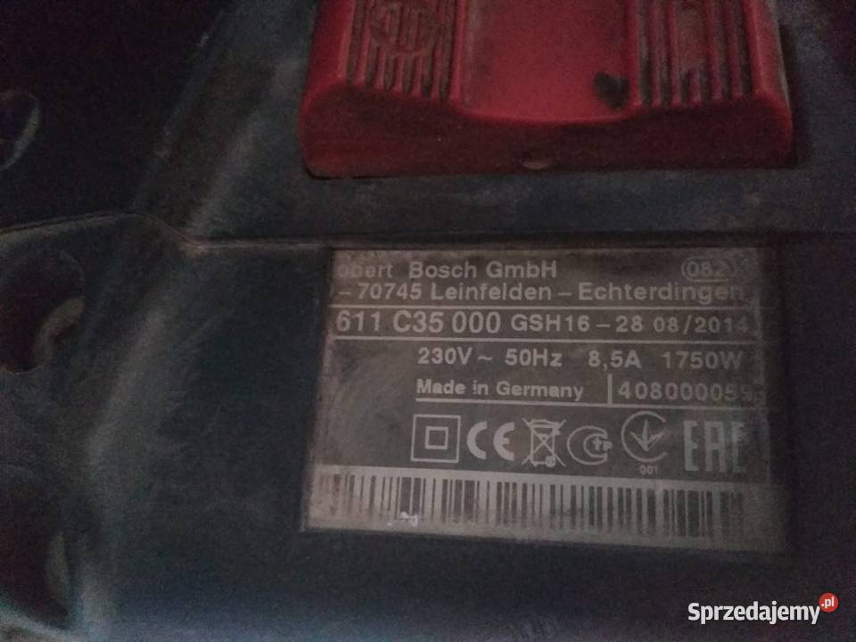 Młot wyburzeniowy BOSCH GSH16 1750 W Stary Sącz sprzedam