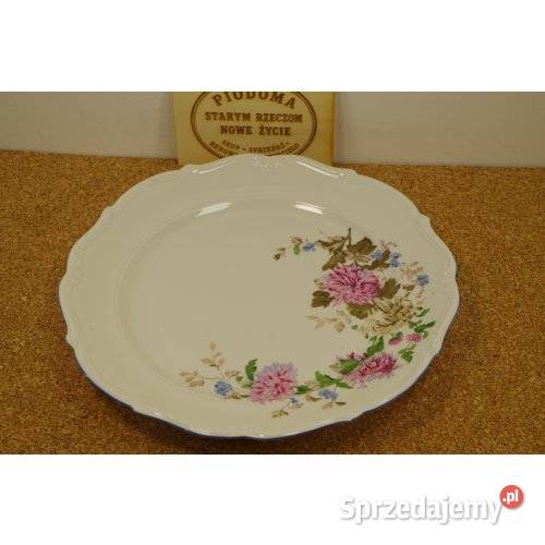 Patera porcelanowa Bawaria z motywem chryzantem