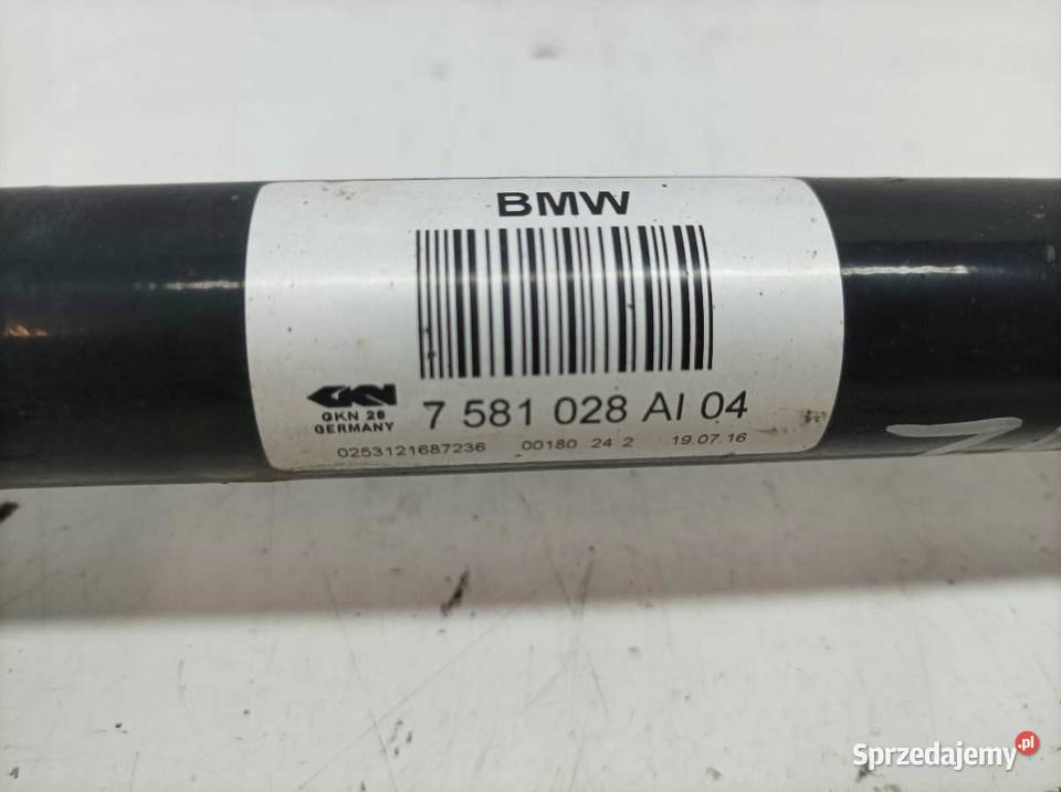 PÓŁOŚ PRAWY TYŁ 20 D 7581028 Bmw Seria 5 VI 2010