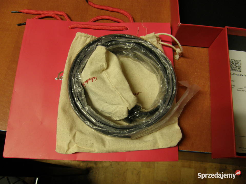 Salvatore Ferragamo pasek męski skurzany