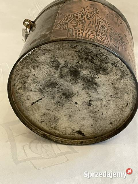 Stalowa żydowska skarbonka puszka cadyka małopolskie Kraków