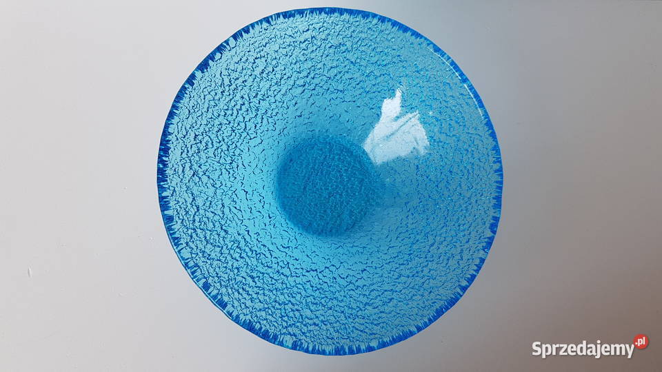 Misa miska Sahara Ząbkowice kolorowe szkło PRL śląskie Dąbrowa Górnicza