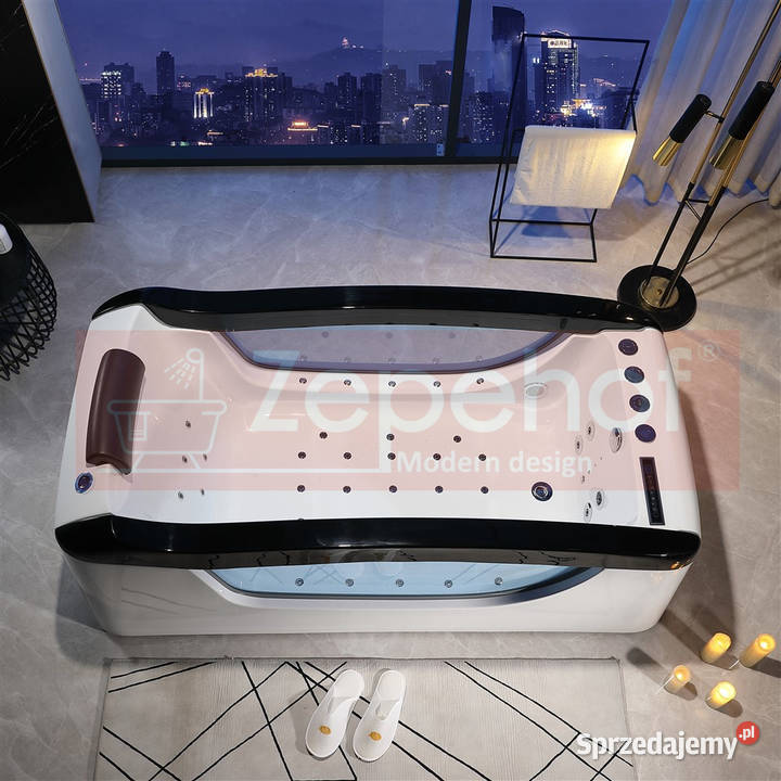 Wanna z hydromasażem EBD034 prostokątna Grabówka