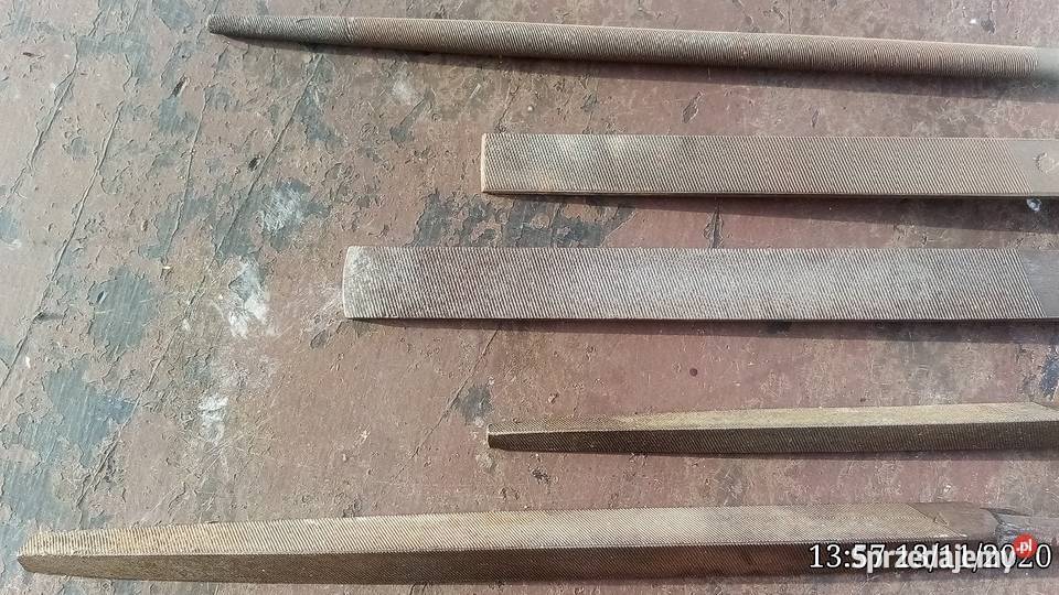 pilniki płaskie trjkątne okrągłe Ręczne