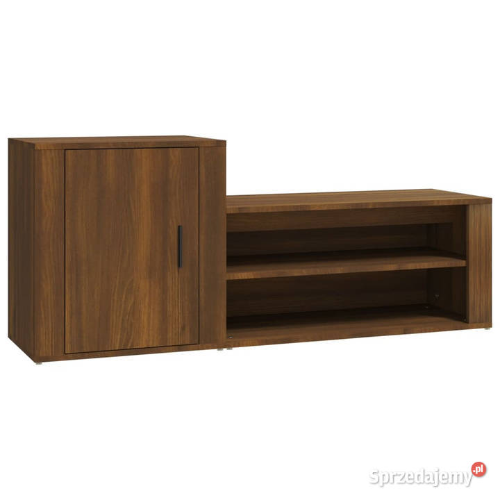 Półka na buty brązowy dąb 130x35x54 WM816751 Warszawa