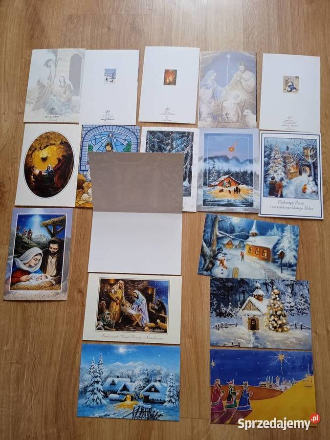 Kartki bożonarodzeniowe 17 sztuk otwierane