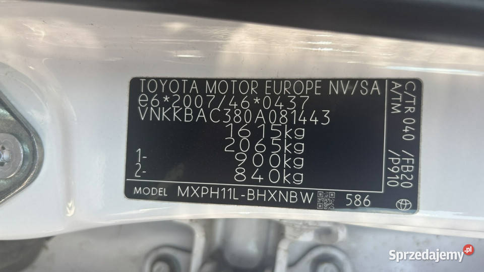 Toyota Yaris Hybrid Comfort eCVT IV 2020 Yaris Grójec sprzedam