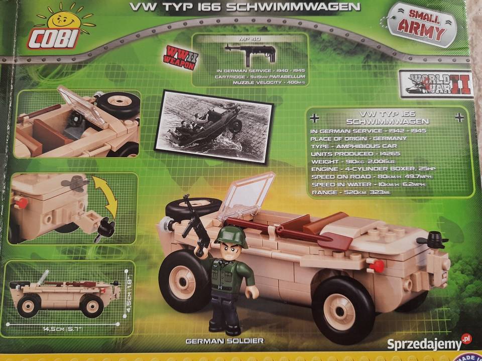 Cobi VW Typ 166 Schwimmwagen Toruń sprzedam