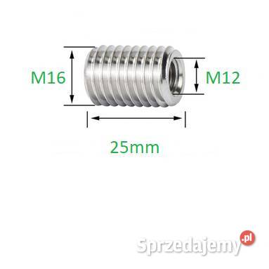 Tulejka gwintowana redukcja M16 DO M12 X25MM Trześniów