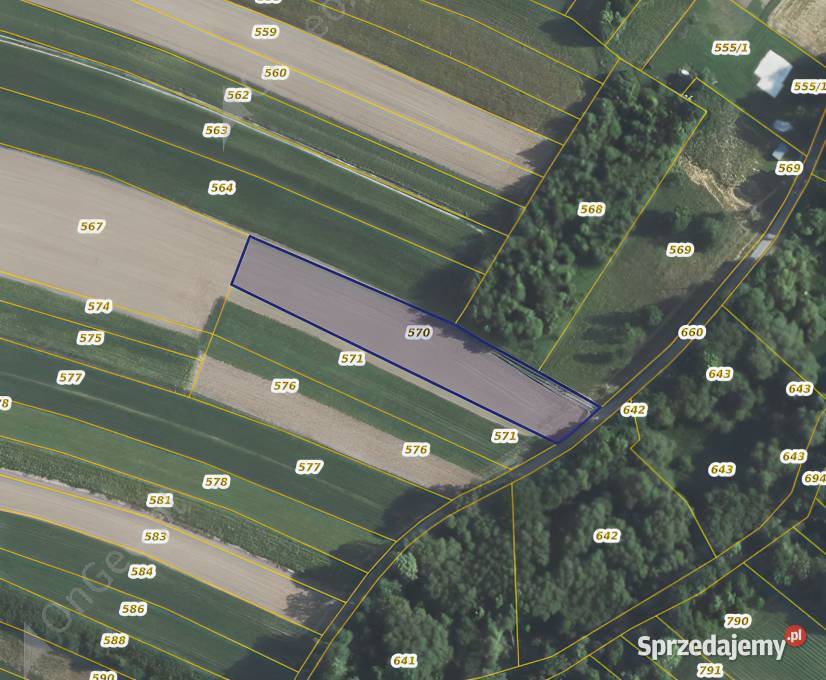 Działka na sprzedaż Jabłonica Polska 275 ara podkarpackie