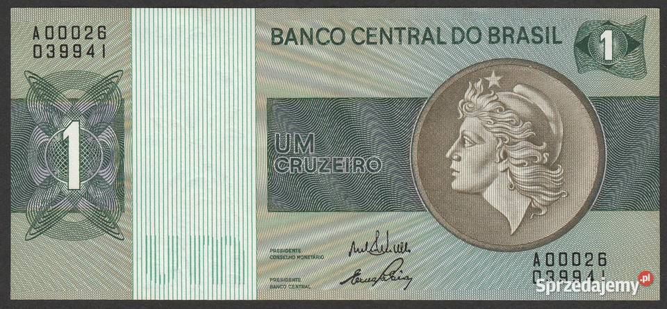 Brazylia 1 cruzeiro 197280 STAN BANKOWY UNC łódzkie Łódź