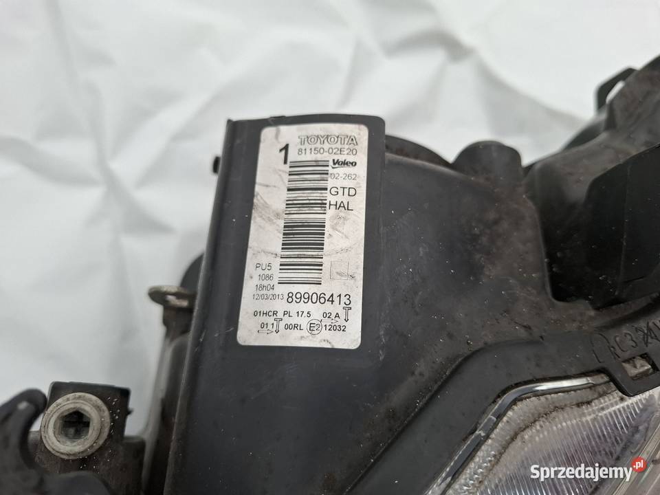 Lampa Przednia Lewa Toyota Auris 2 E18 20122015 Skawina