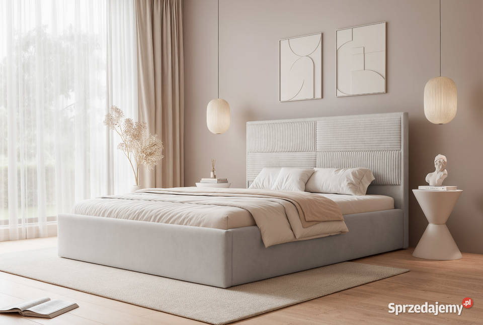 Łóżko tapicerowane z pojemnikiem Livio różne Tarchały Małe